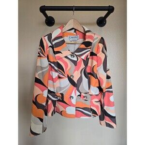 Carlisle vintage button up jacket 70s vibe women's size 8